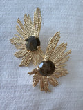 Gold and Natural Stone Feather Style Stunners