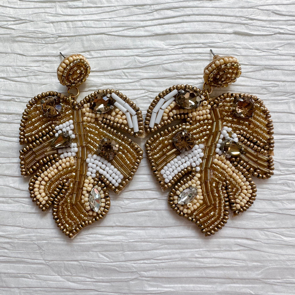 Gold Beaded Palms