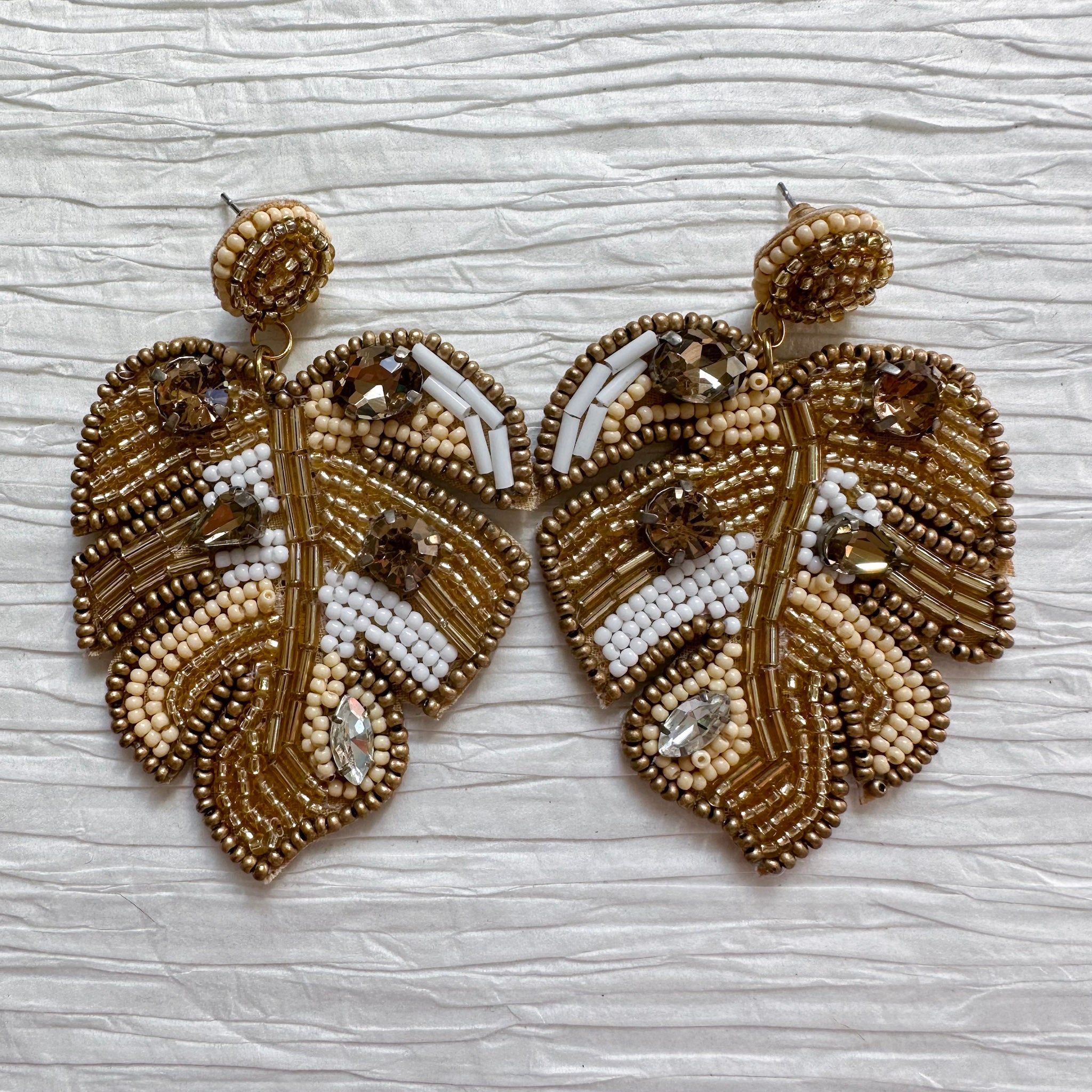 Gold Beaded Palms