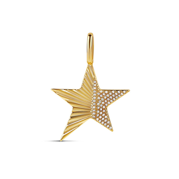 Fluted Star Charm