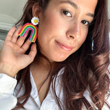 Over the Rainbow Statement Earrings