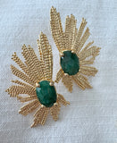 Gold and Natural Stone Feather Style Stunners