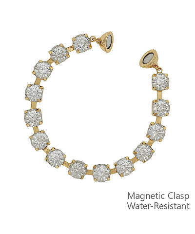 Rich B* Diamond Magnetic Closure Bracelet