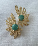 Gold and Natural Stone Feather Style Stunners