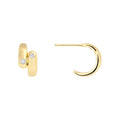 Double-ish Gold Mini Hoop 0309