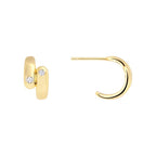 Double-ish Gold Mini Hoop 0309