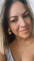 Gold and Natural Stone Feather Style Stunners