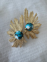 Gold and Natural Stone Feather Style Stunners