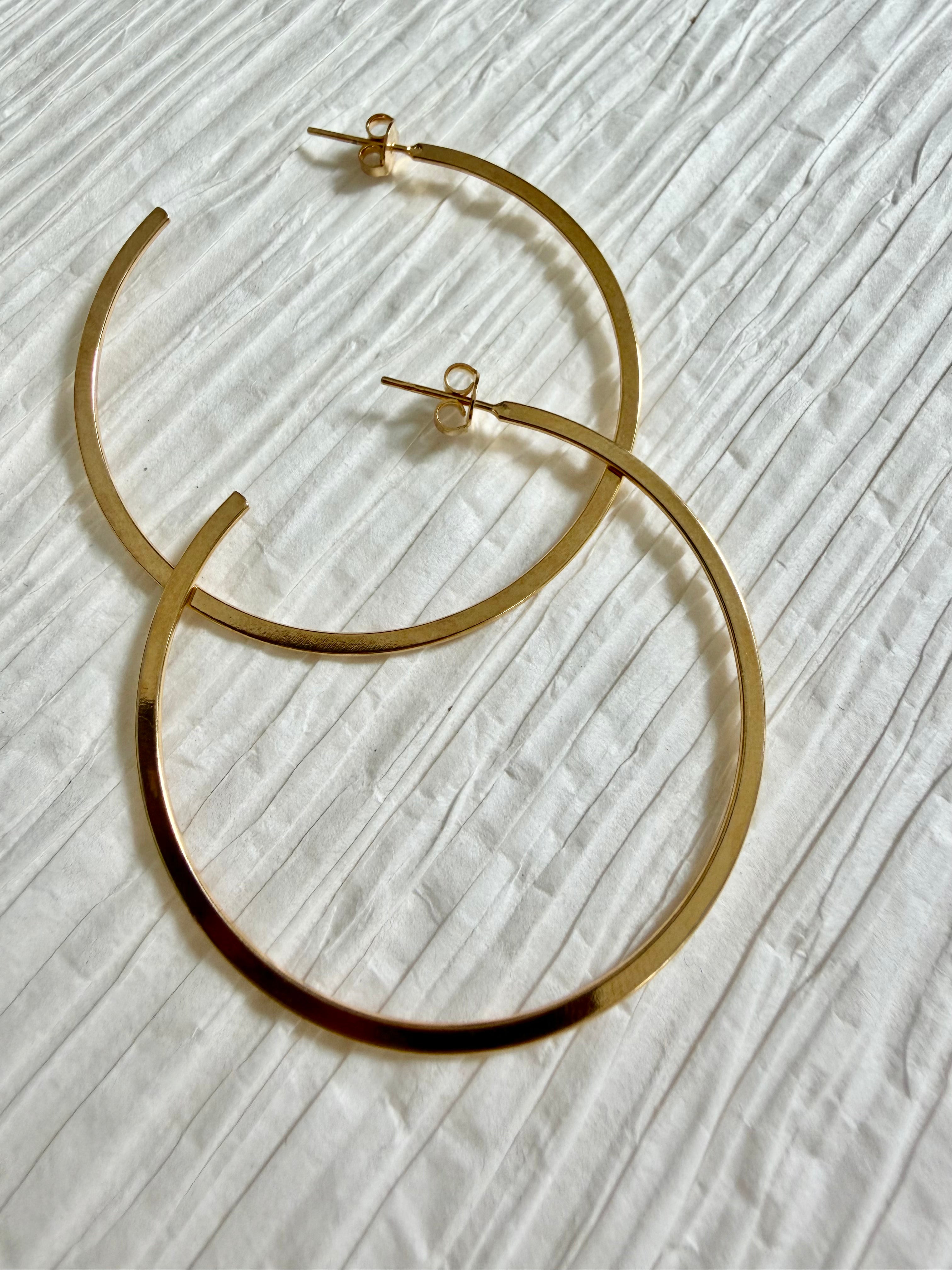 Flat Purse Hoops