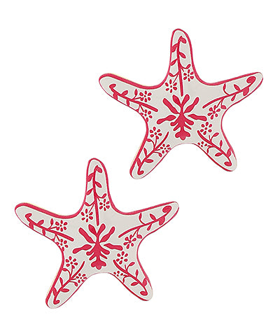 Hand-Painted Metal Starfish