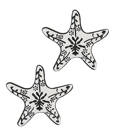 Hand-Painted Metal Starfish