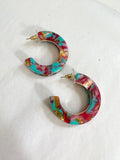 Metal Trim Acrylic Hoops
