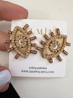 Evil Eye Beaded Studs
