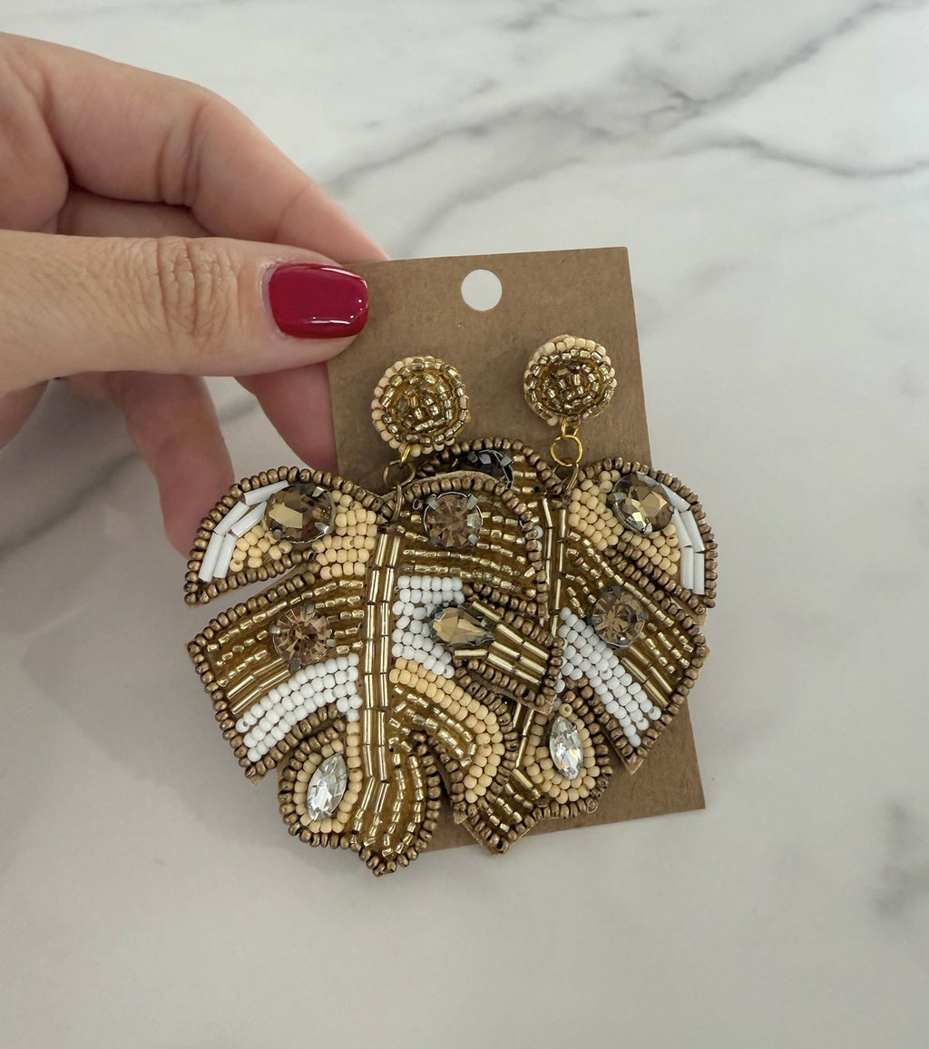 Gold Beaded Palms
