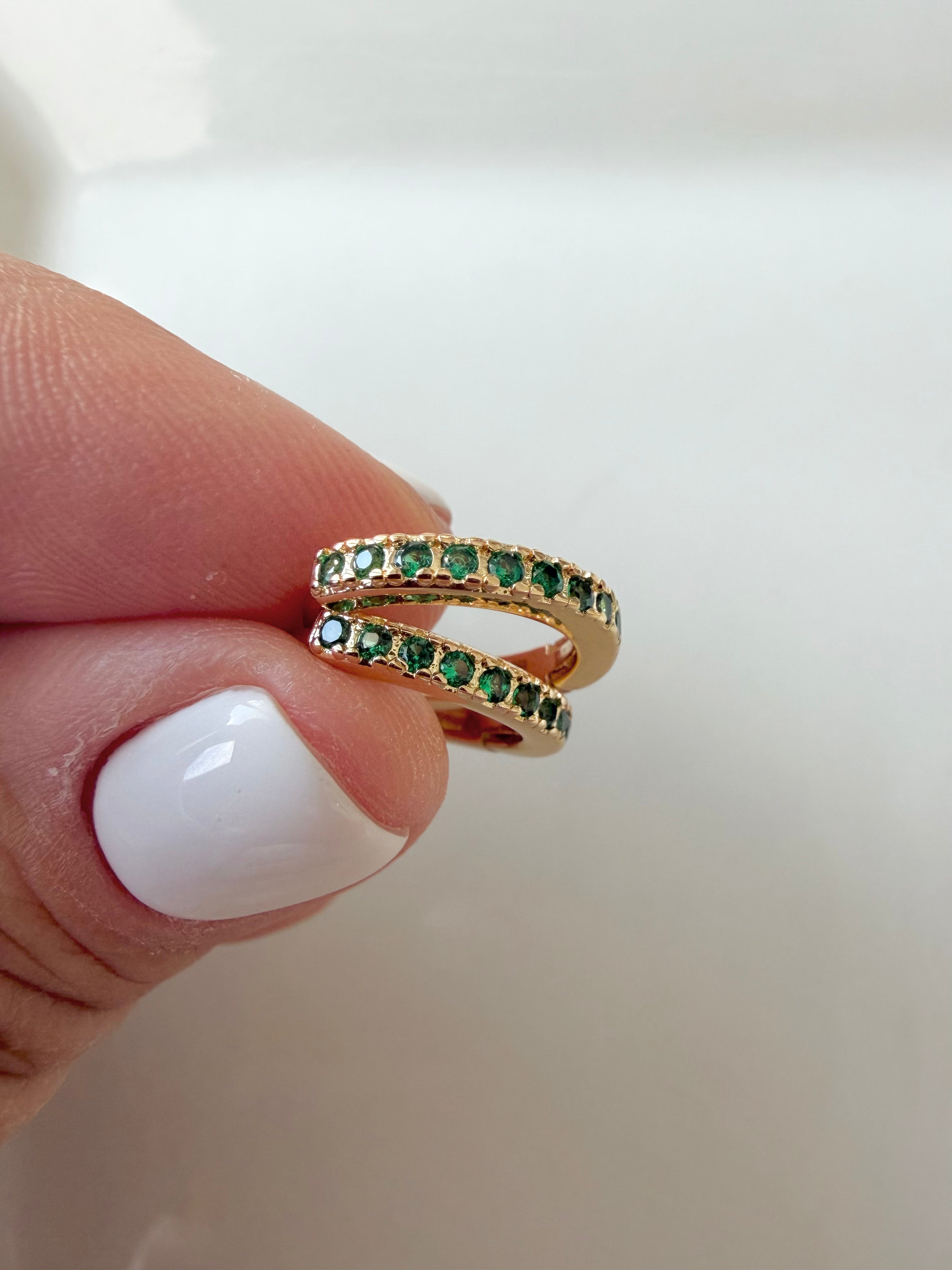 Mini Diamond Hoop Huggie