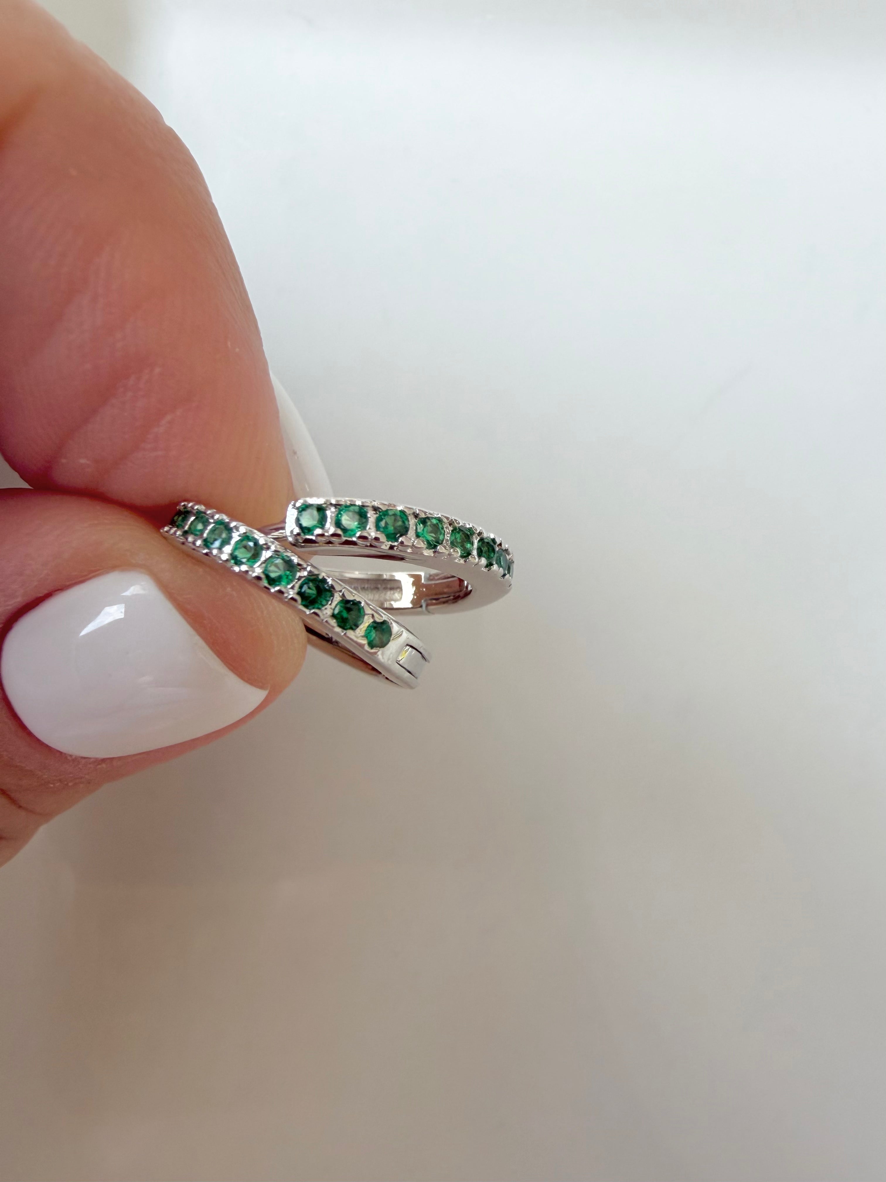 Mini Diamond Hoop Huggie