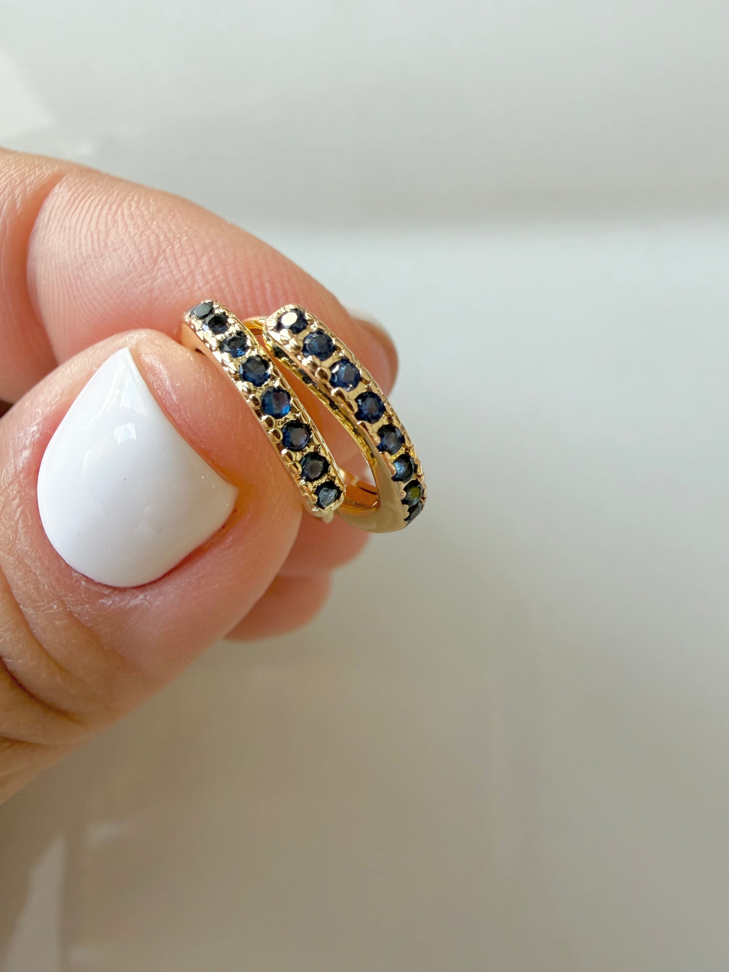 Mini Diamond Hoop Huggie