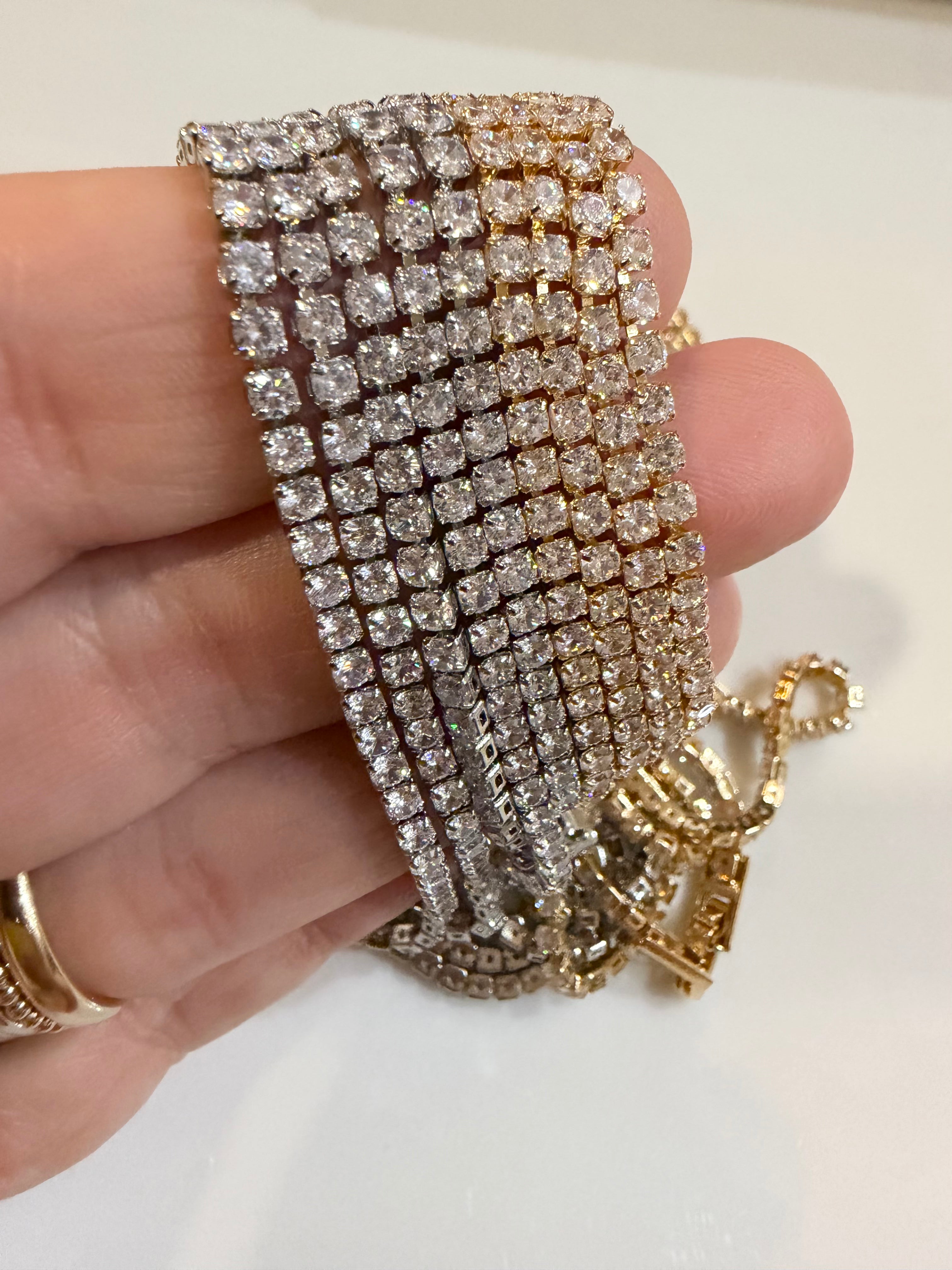 Gold Filled Tennis Necklace