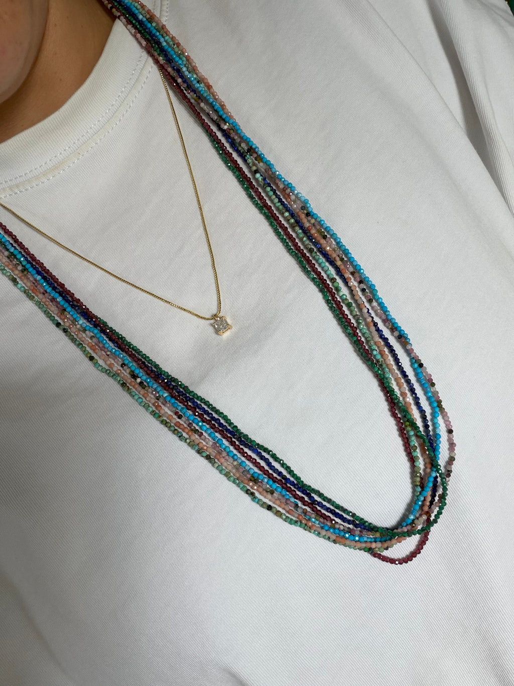 27" Natural Stone Necklace