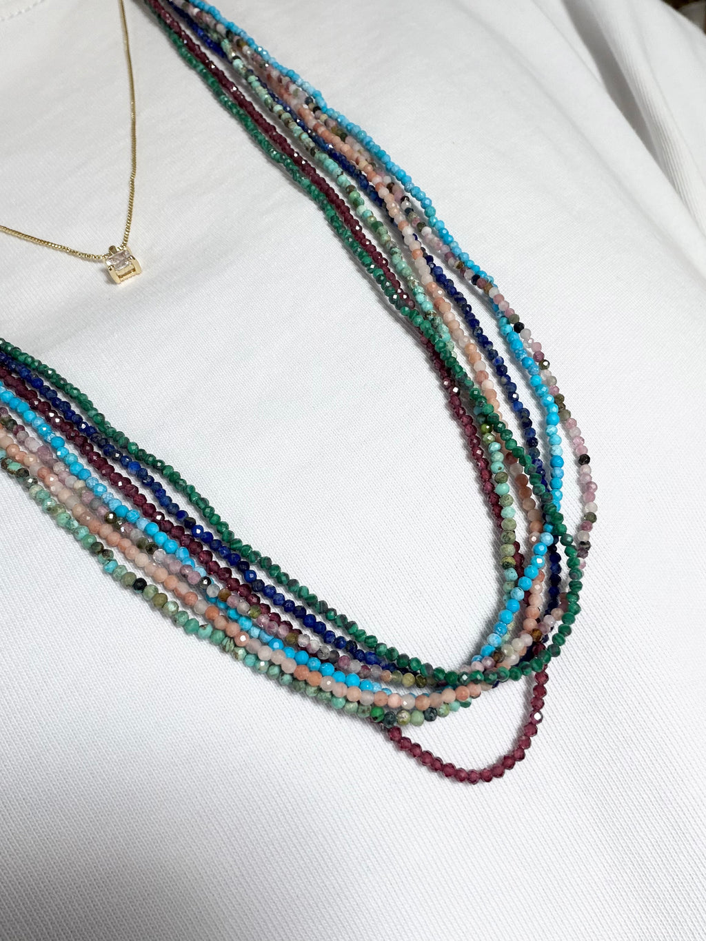 27" Natural Stone Necklace