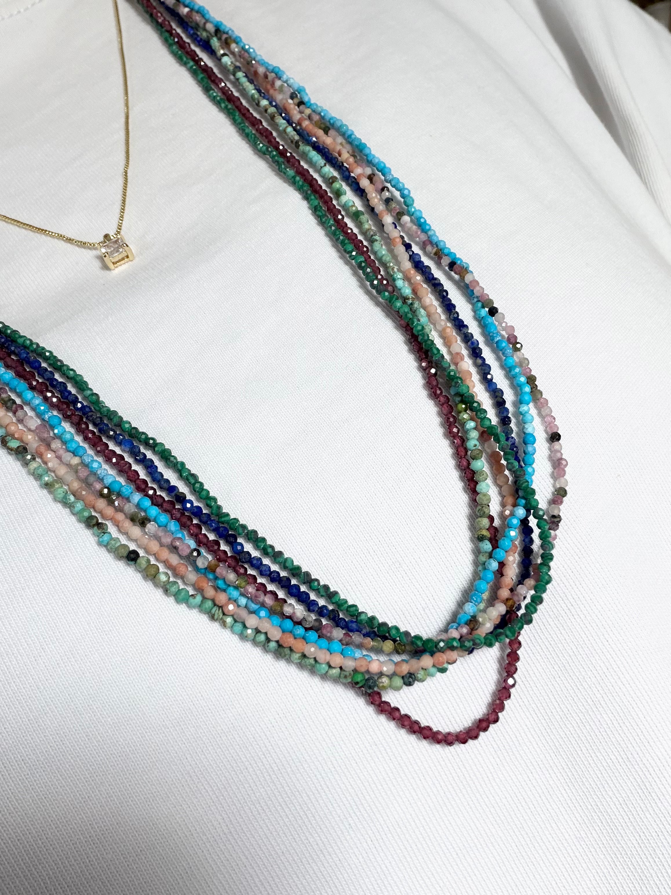 27" Natural Stone Necklace