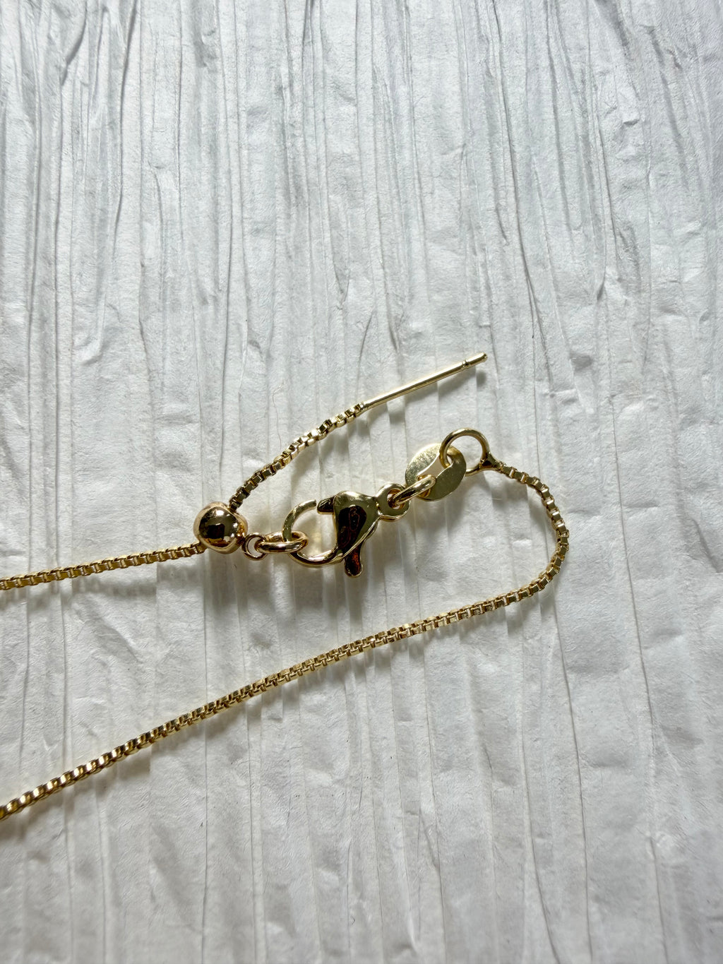 Gold Dipped Diamond Square Necklace
