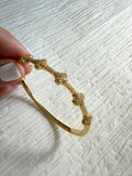 Gold Dipped 5 Clover Bracelet