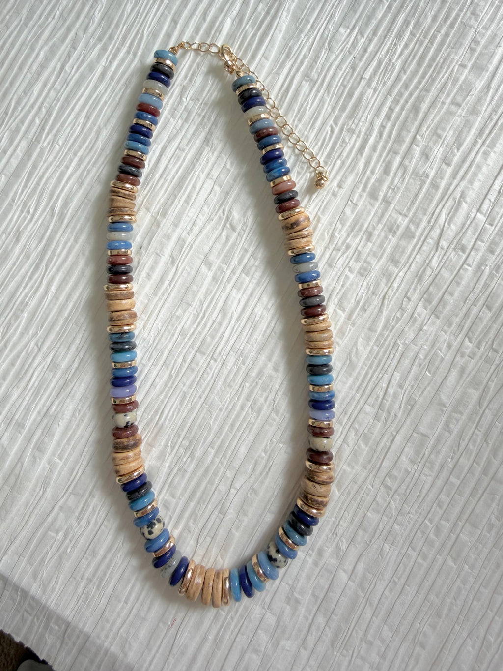 Navy and Natural Necklace