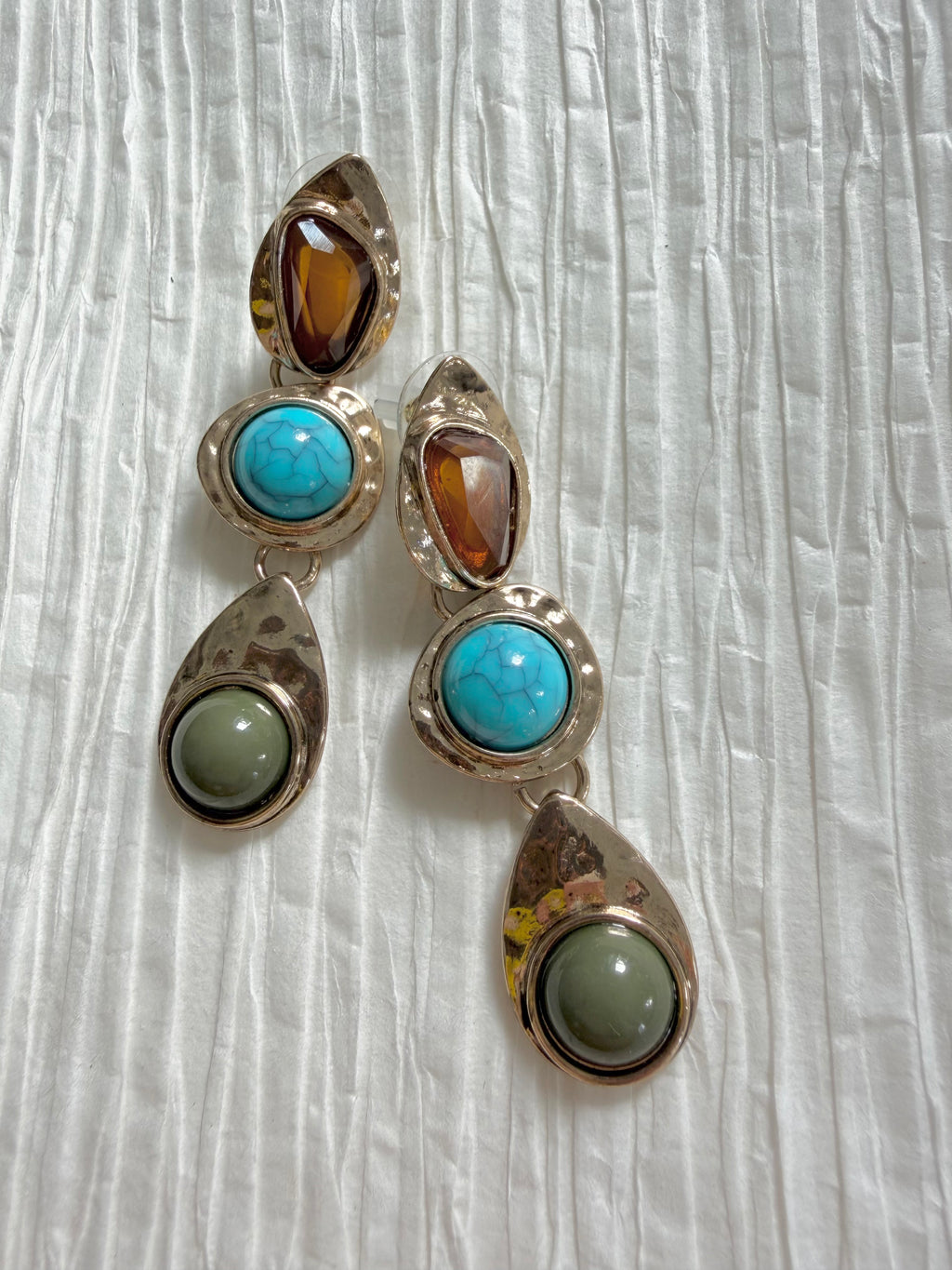 Turquoise but make it Fall Earrings
