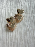 Double Heart Earrings