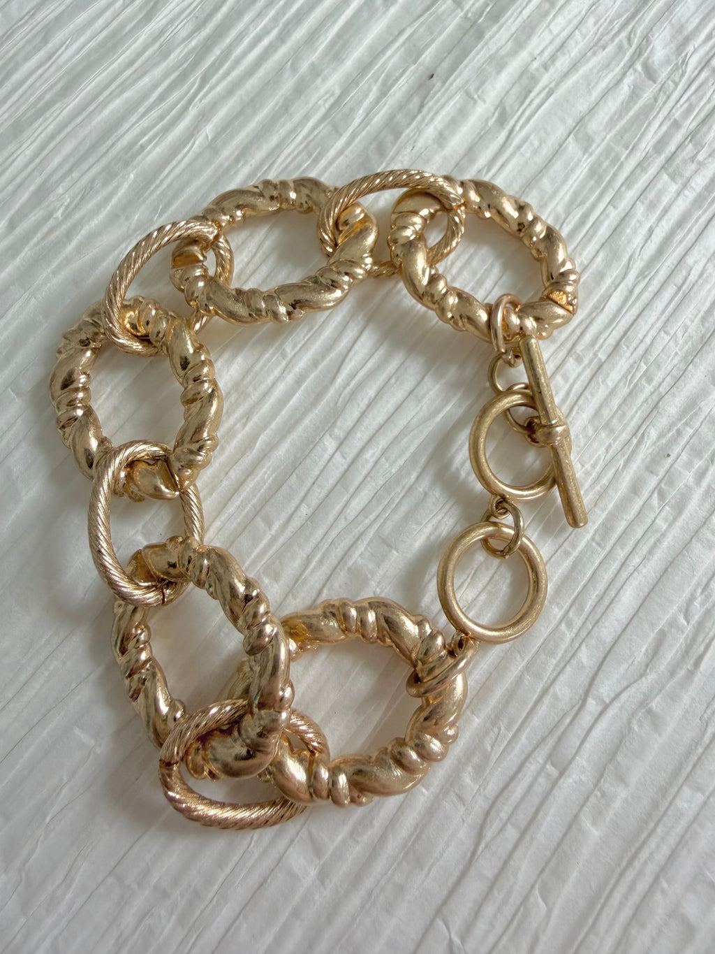 Matte Gold Chain Bracelet