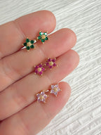 Mini Colored Flower Studs