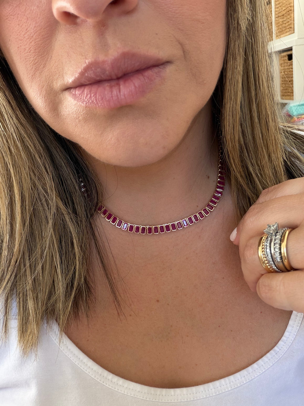 Baguette Tennis Necklace
