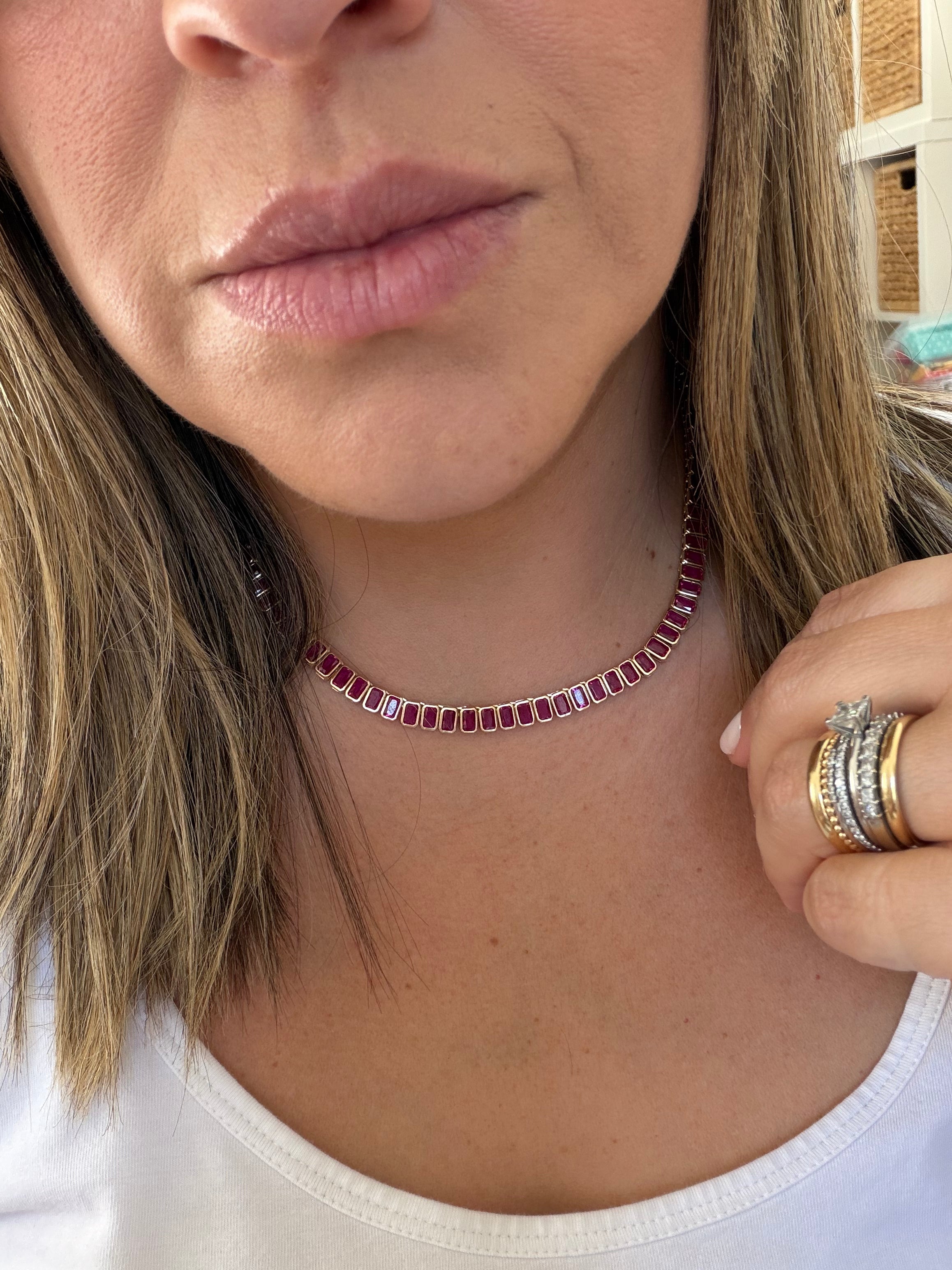 Baguette Tennis Necklace
