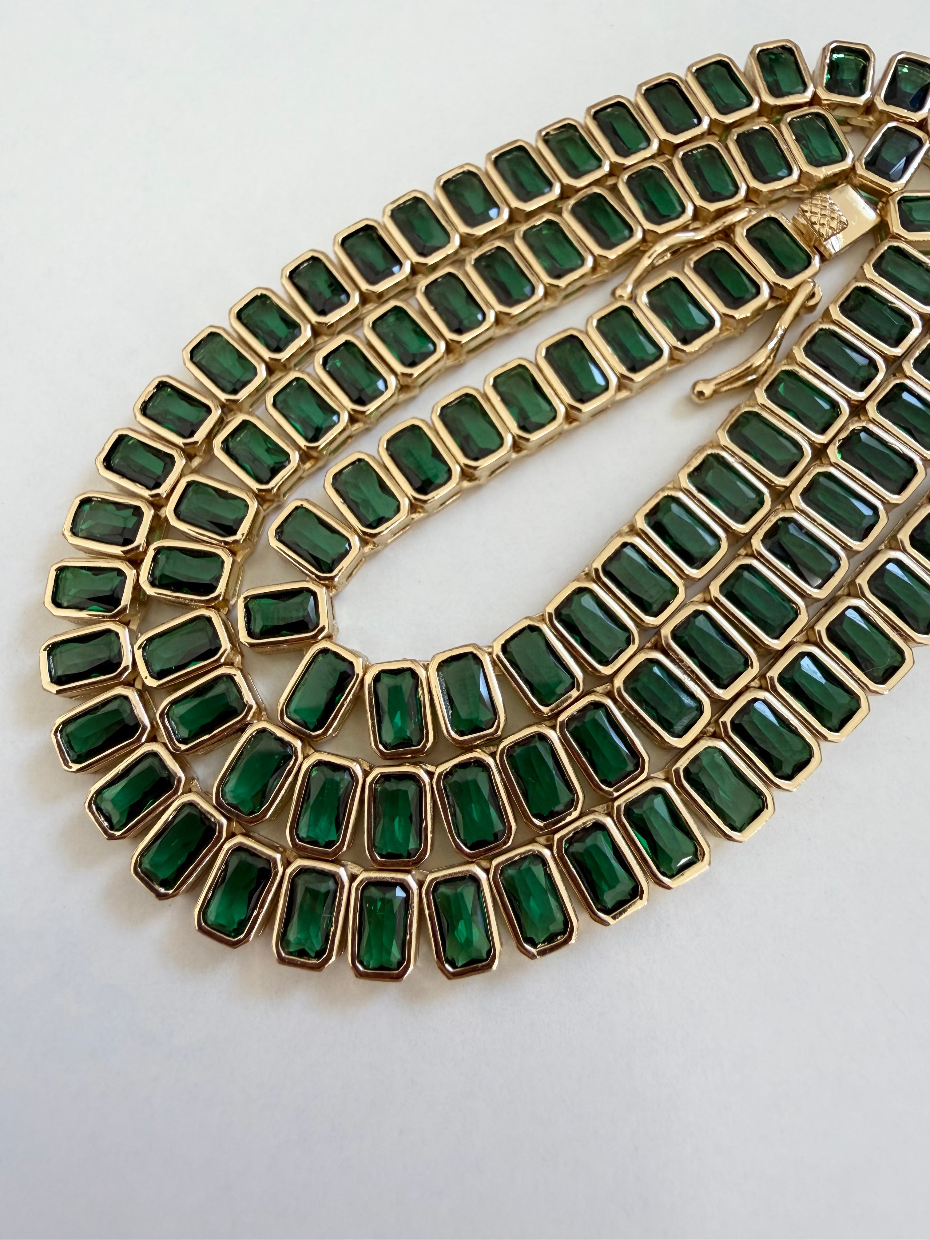 Baguette Tennis Necklace