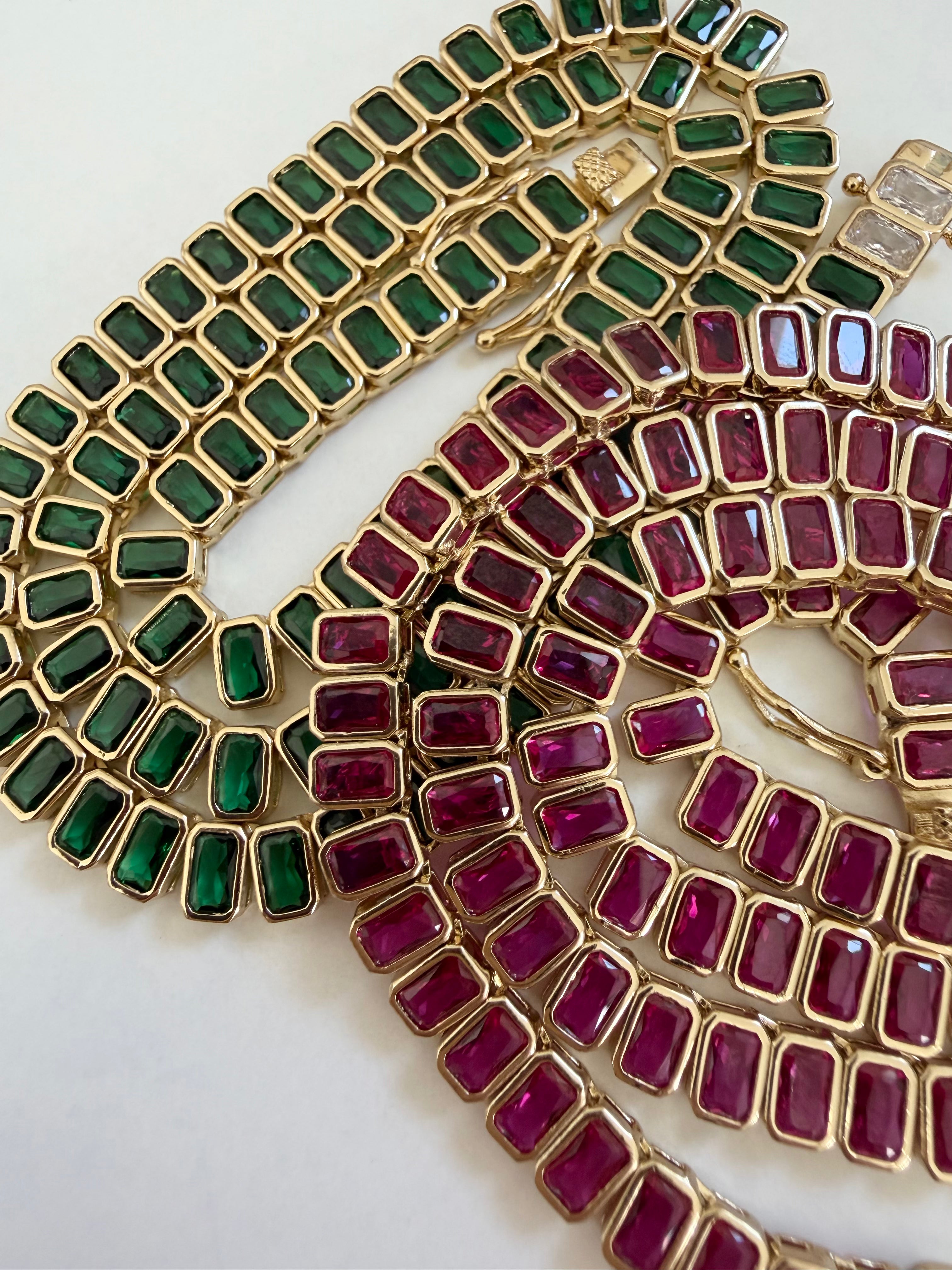 Baguette Tennis Necklace