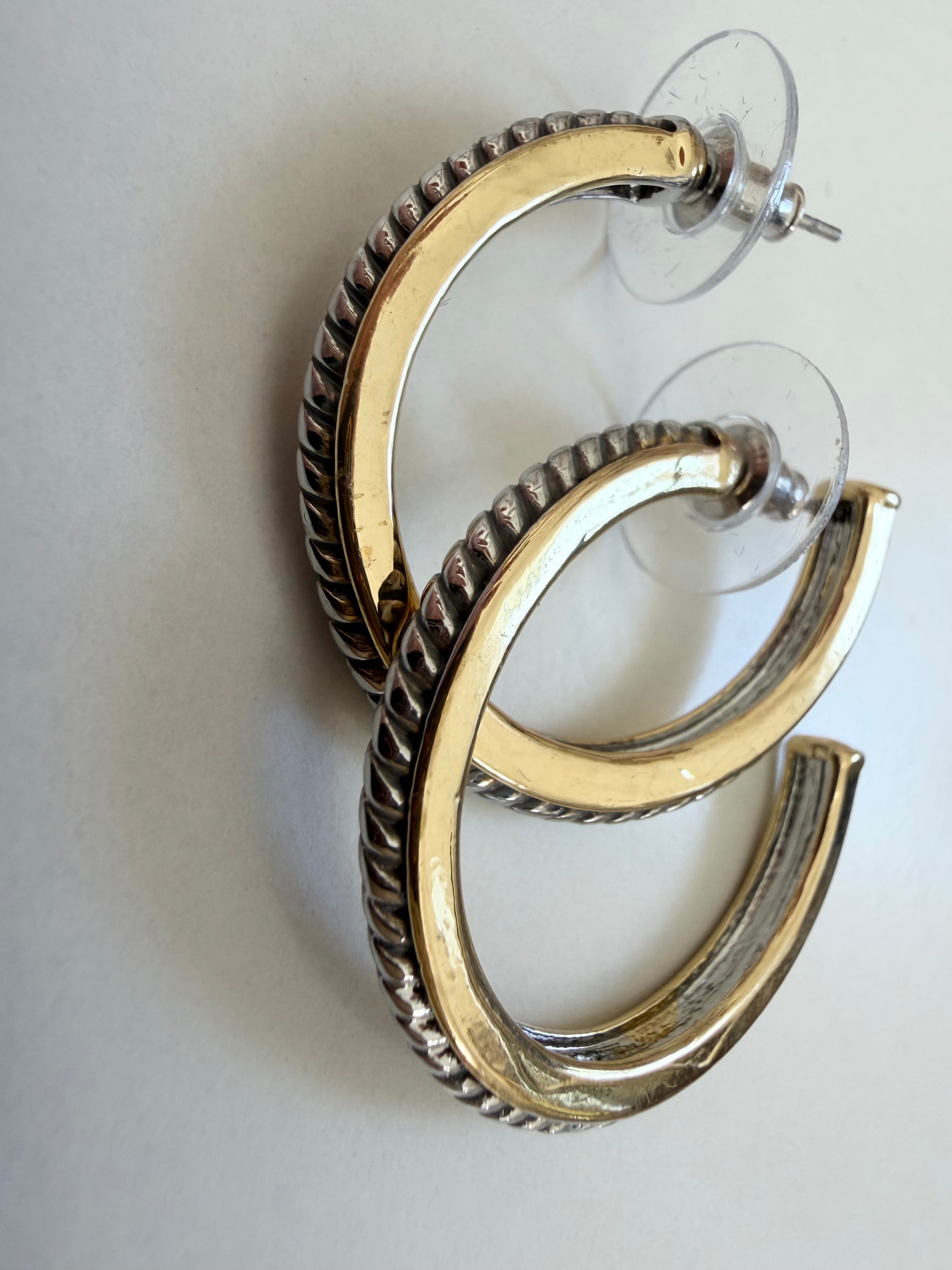 Gold Dipped DY Style Hoop