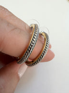 Gold Dipped DY Style Hoop