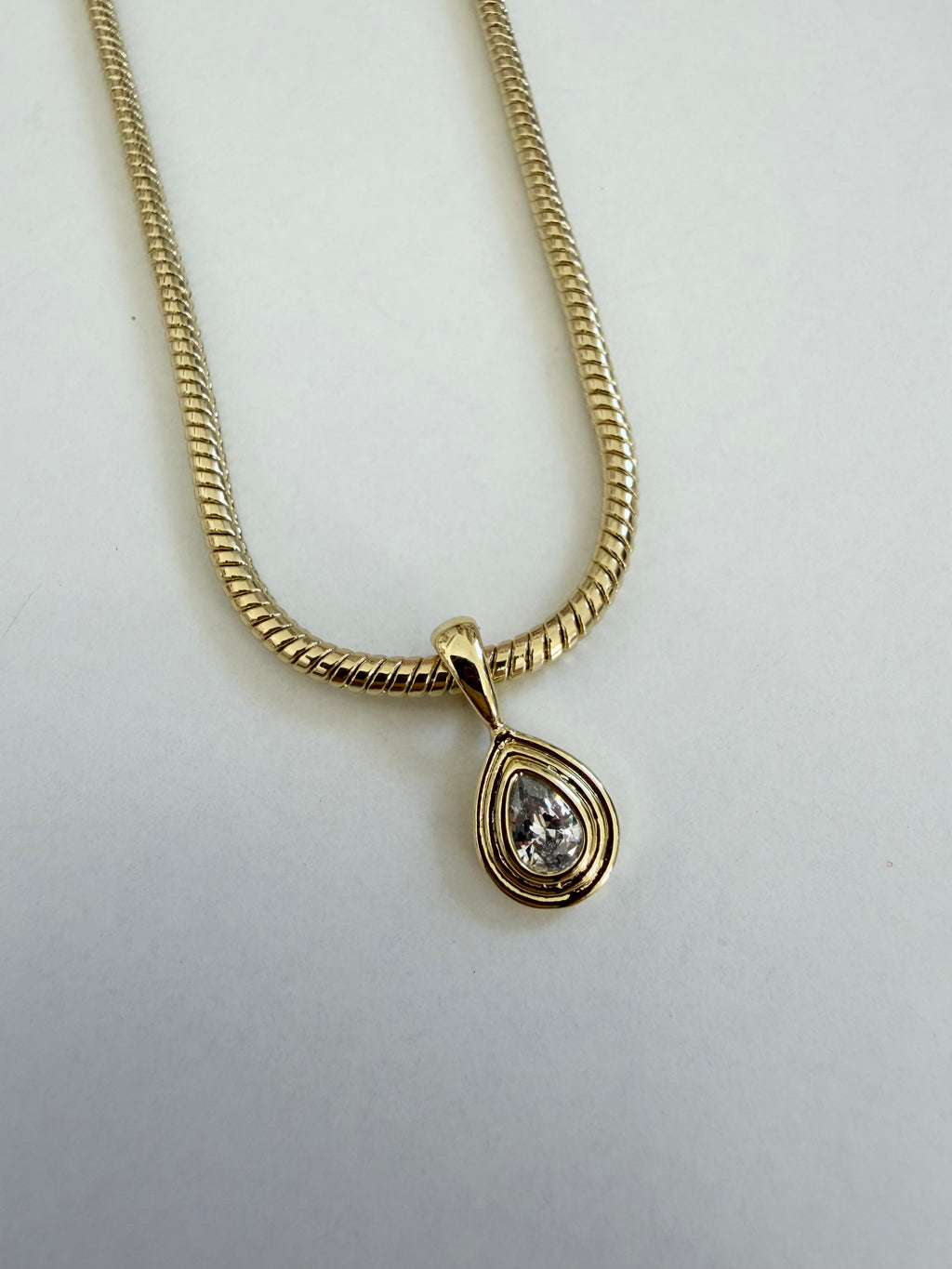 Diamond Teardrop Necklace