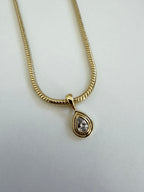 Diamond Teardrop Necklace