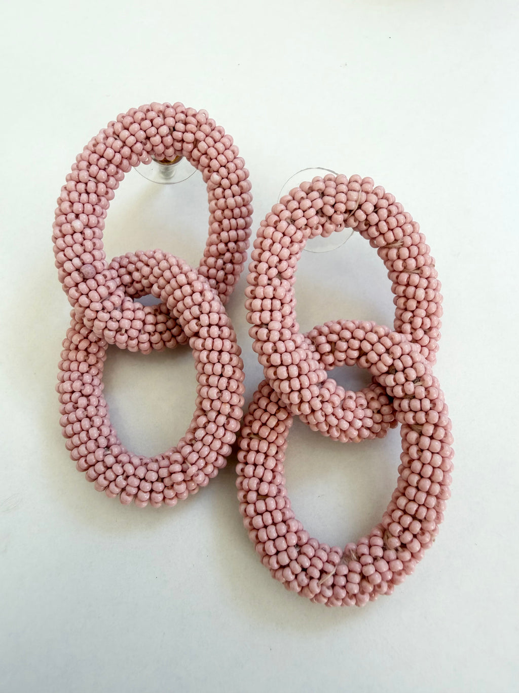 Pink Beaded Double Rounds