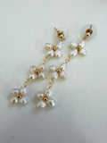 Triple Freshwater Pearl Flower Drops