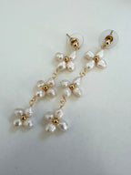 Triple Freshwater Pearl Flower Drops