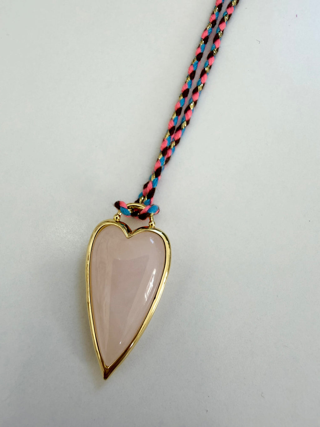 Natural Stone Heart Necklace