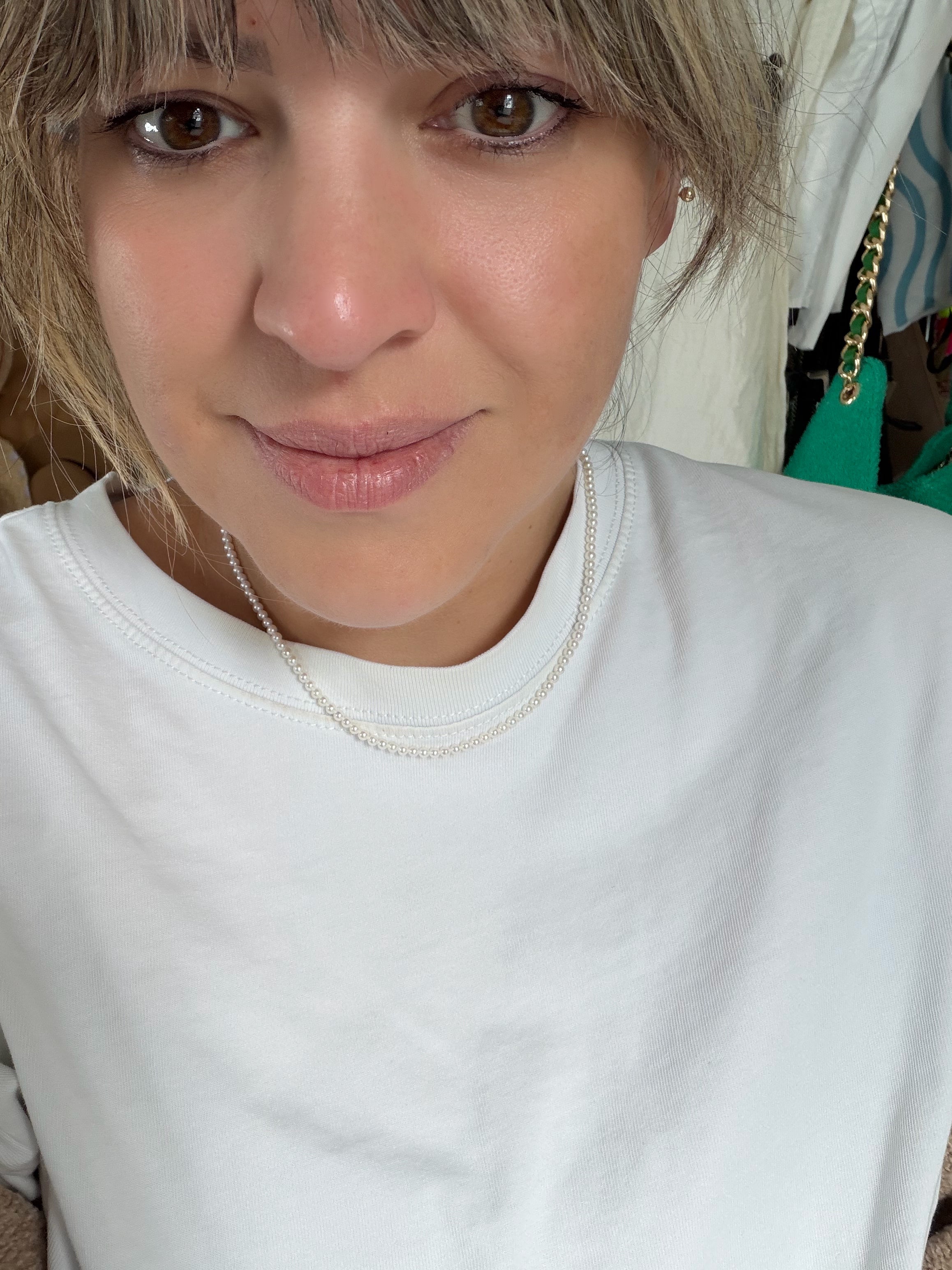 Ultra Mini Freshwater Pearl Necklace in 18KT Gold