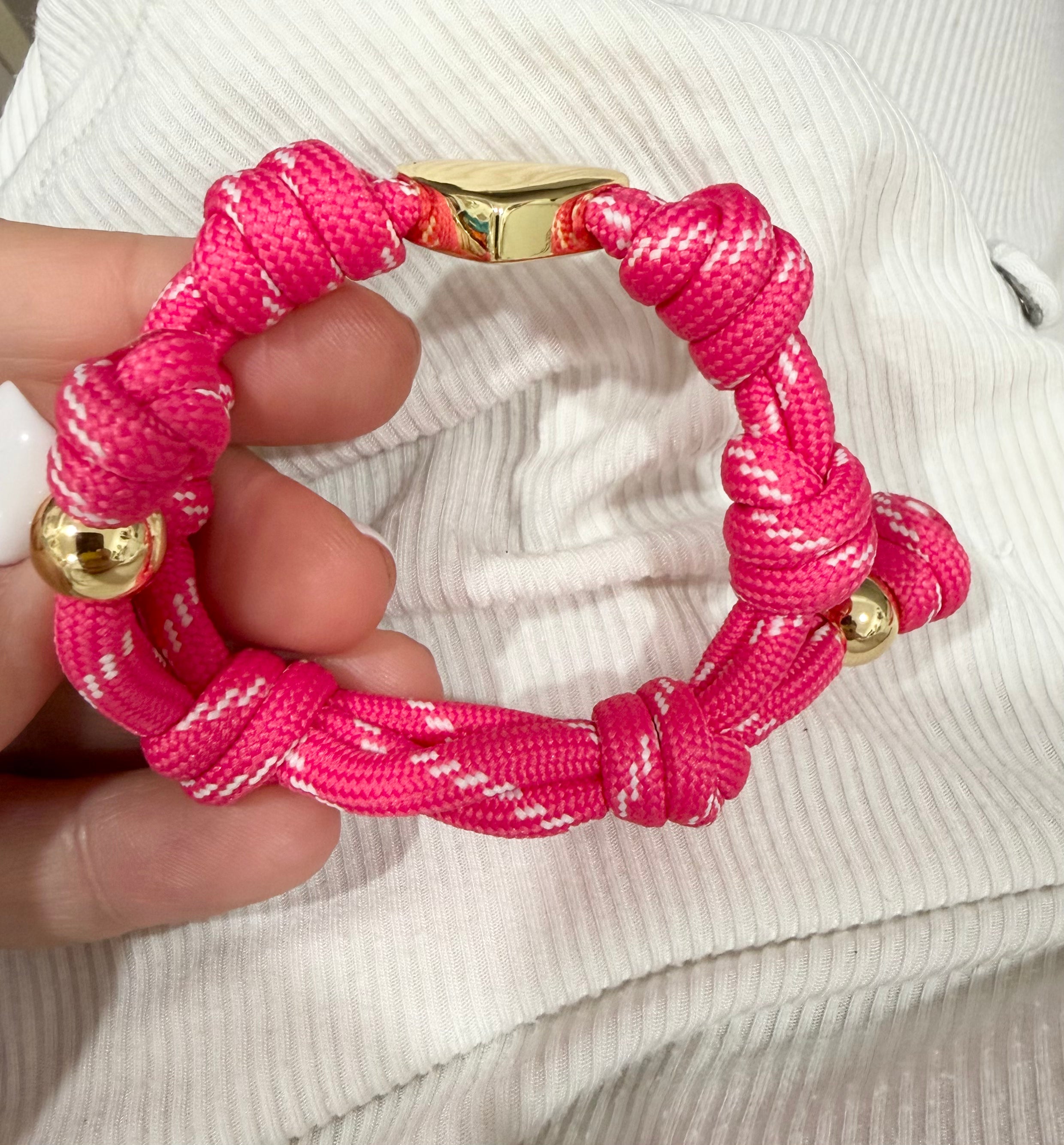 Pink Rope Bracelet