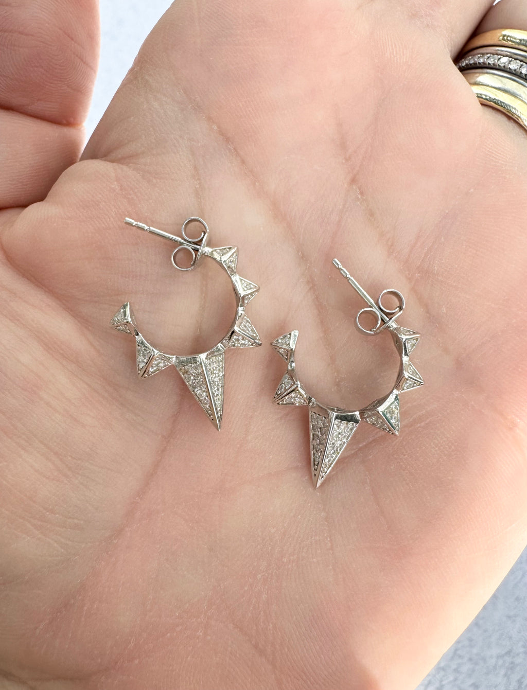 Spiked Mini Hoops
