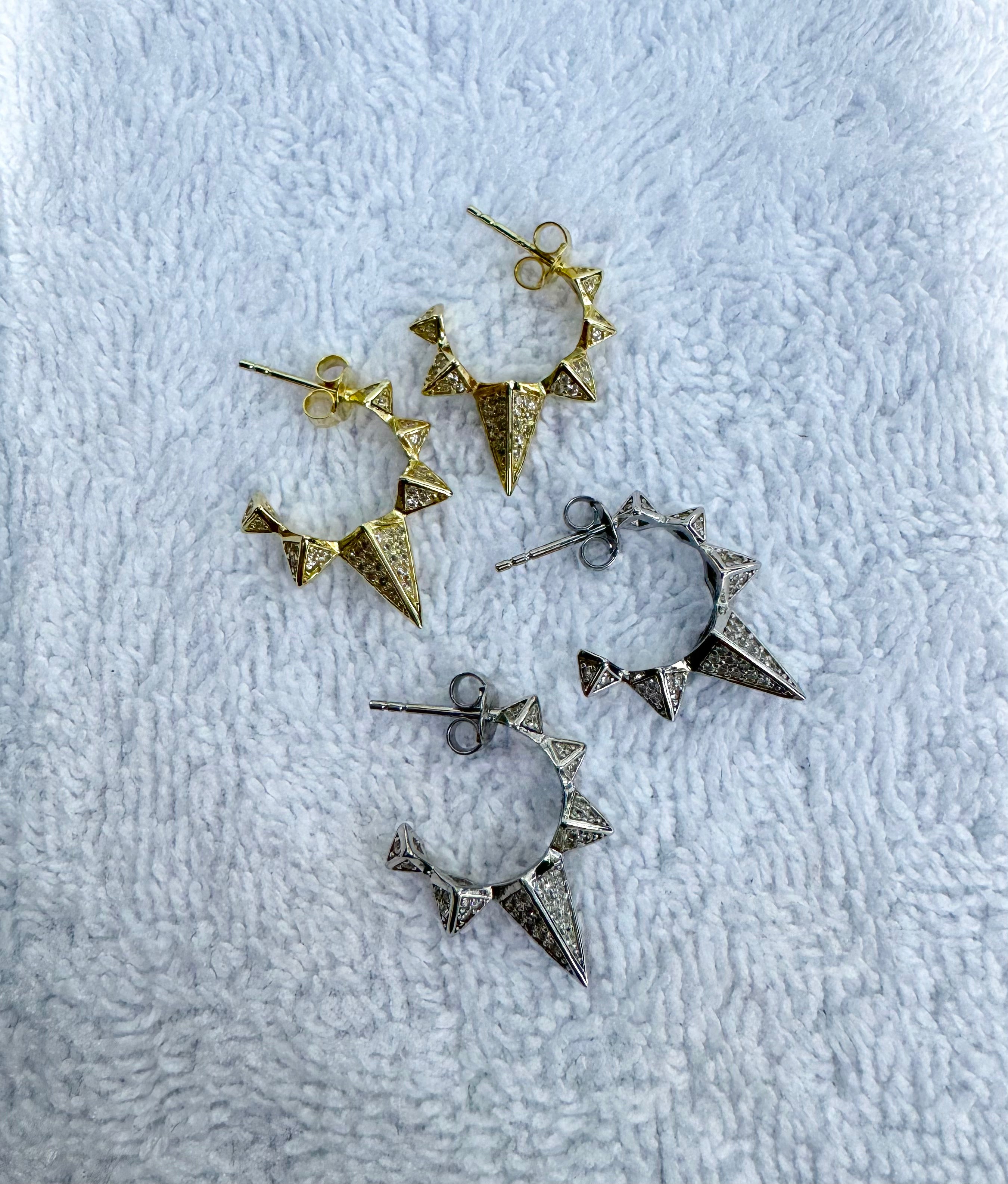 Spiked Mini Hoops