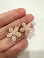 Pearl Flower Studs