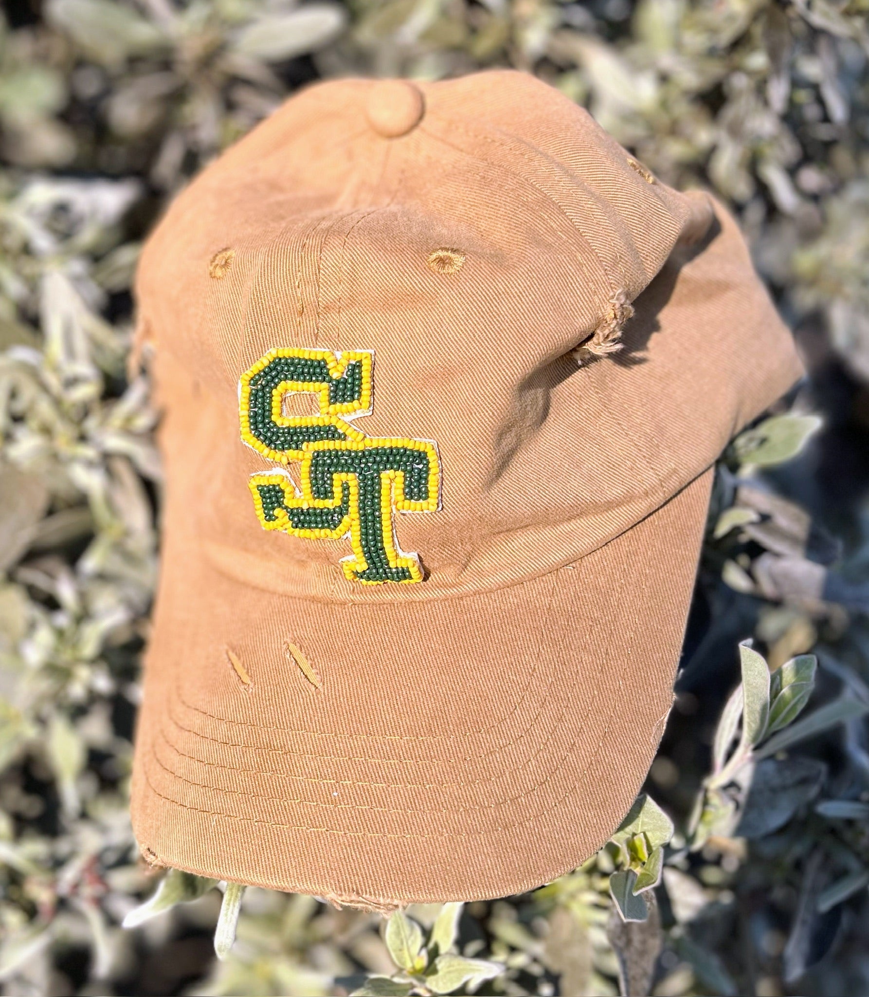 School Spirit Beaded Baseball Hats
